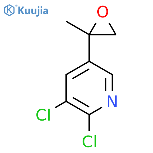 2,3-dichloro-5-(2-methyloxiran-2-yl)pyridine structure