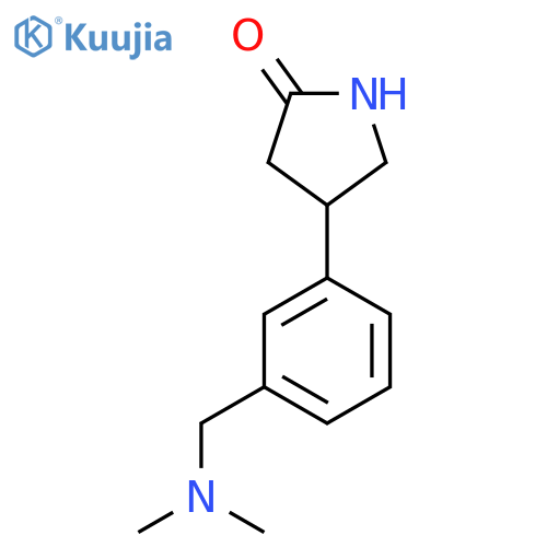 4-{3-(dimethylamino)methylphenyl}pyrrolidin-2-one structure