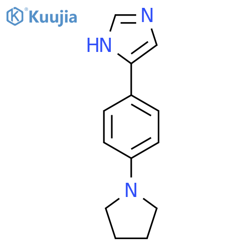 4-4-(pyrrolidin-1-yl)phenyl-1H-imidazole structure