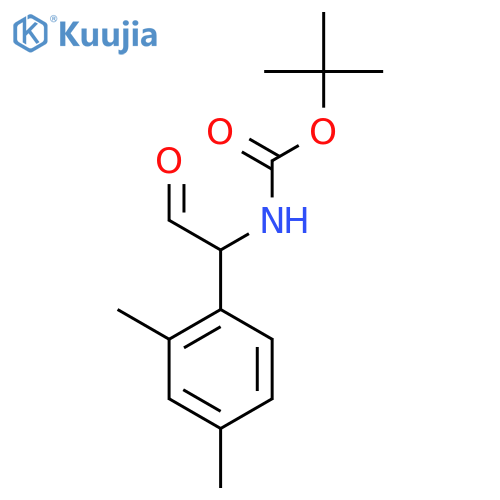 tert-butyl N-1-(2,4-dimethylphenyl)-2-oxoethylcarbamate structure