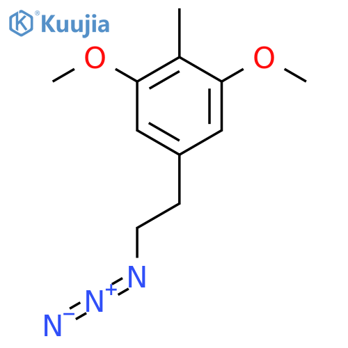 5-(2-azidoethyl)-1,3-dimethoxy-2-methylbenzene structure