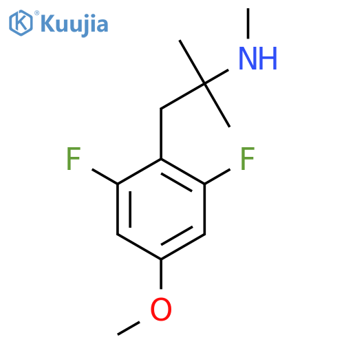 1-(2,6-difluoro-4-methoxyphenyl)-2-methylpropan-2-yl(methyl)amine structure