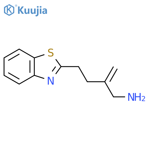 2-3-(aminomethyl)but-3-en-1-yl-1,3-benzothiazole structure