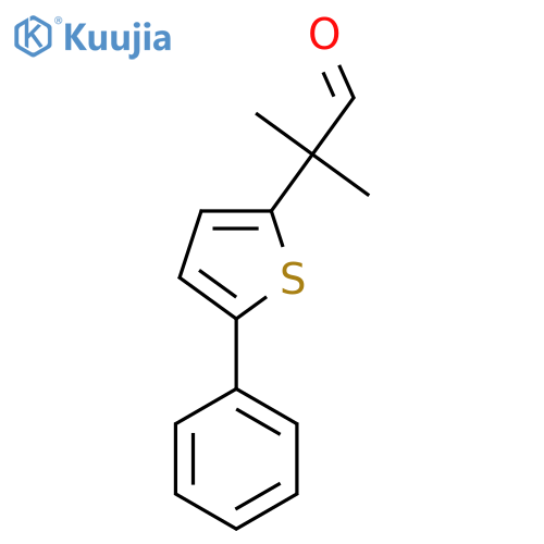 2-Methyl-2-(5-phenylthiophen-2-yl)propanal structure