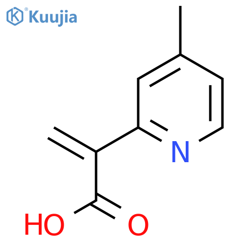 2-(4-methylpyridin-2-yl)prop-2-enoic acid structure