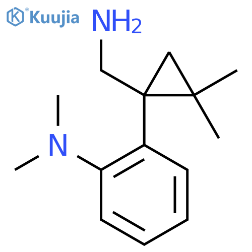 2-1-(aminomethyl)-2,2-dimethylcyclopropyl-N,N-dimethylaniline structure