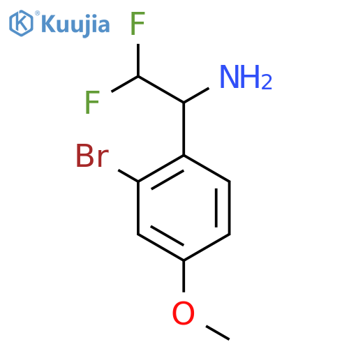 1-(2-bromo-4-methoxyphenyl)-2,2-difluoroethan-1-amine structure