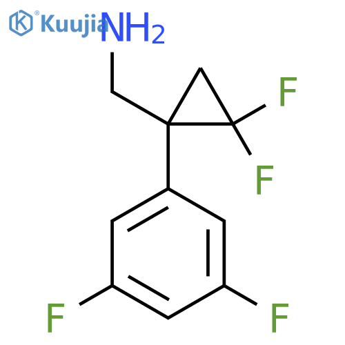 1-(3,5-difluorophenyl)-2,2-difluorocyclopropylmethanamine structure