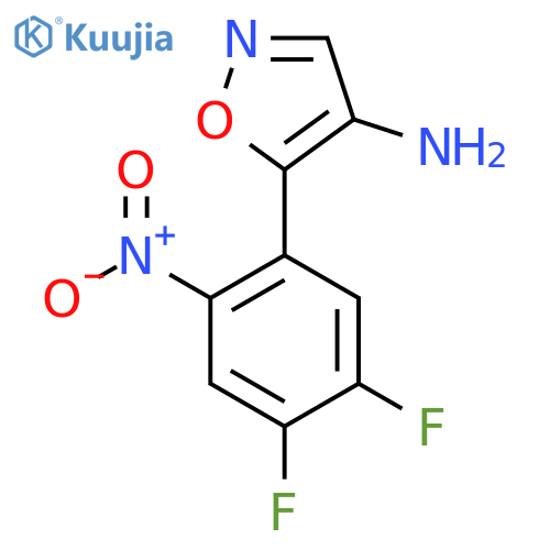5-(4,5-difluoro-2-nitrophenyl)-1,2-oxazol-4-amine structure