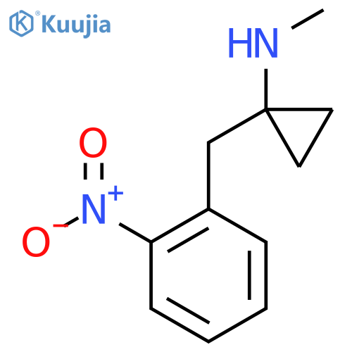 N-methyl-1-(2-nitrophenyl)methylcyclopropan-1-amine structure