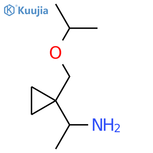 1-{1-[(Propan-2-yloxy)methyl]cyclopropyl}ethan-1-amine structure