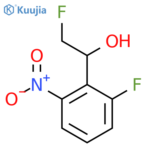 2-fluoro-1-(2-fluoro-6-nitrophenyl)ethan-1-ol structure