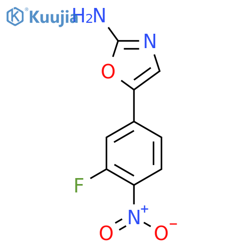 5-(3-fluoro-4-nitrophenyl)-1,3-oxazol-2-amine structure