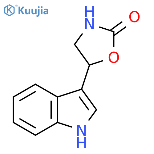 5-(1H-indol-3-yl)-1,3-oxazolidin-2-one structure