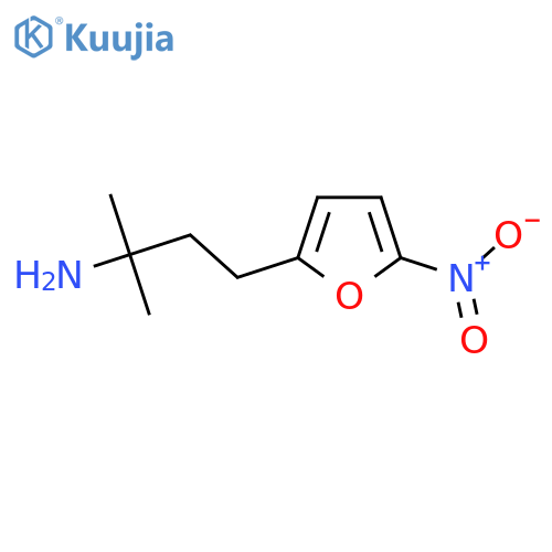 2-methyl-4-(5-nitrofuran-2-yl)butan-2-amine structure