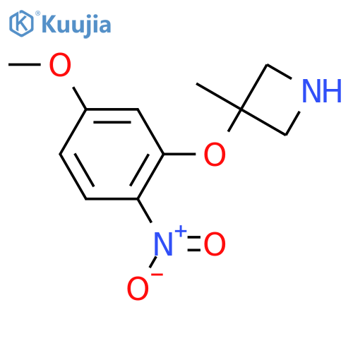 3-(5-methoxy-2-nitrophenoxy)-3-methylazetidine structure