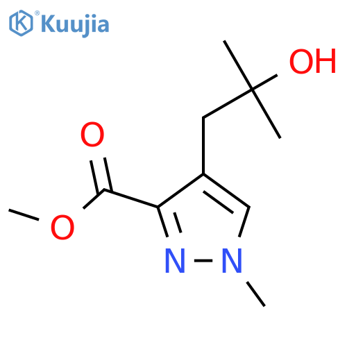 methyl 4-(2-hydroxy-2-methylpropyl)-1-methyl-1H-pyrazole-3-carboxylate structure