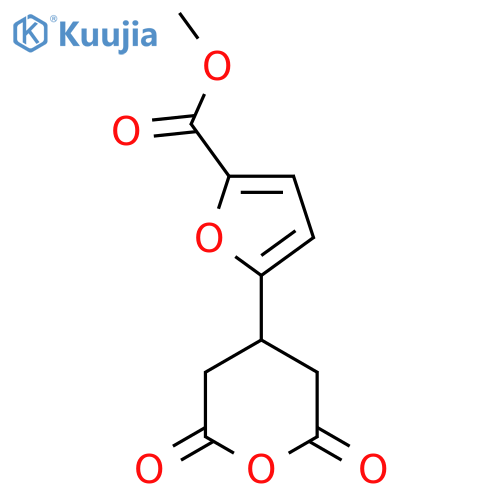 methyl 5-(2,6-dioxooxan-4-yl)furan-2-carboxylate structure
