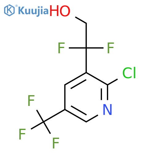 2-[2-Chloro-5-(trifluoromethyl)pyridin-3-yl]-2,2-difluoroethan-1-ol structure
