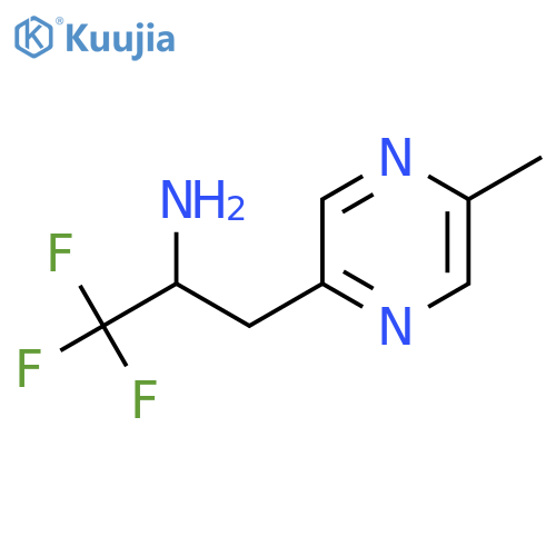 1,1,1-trifluoro-3-(5-methylpyrazin-2-yl)propan-2-amine structure
