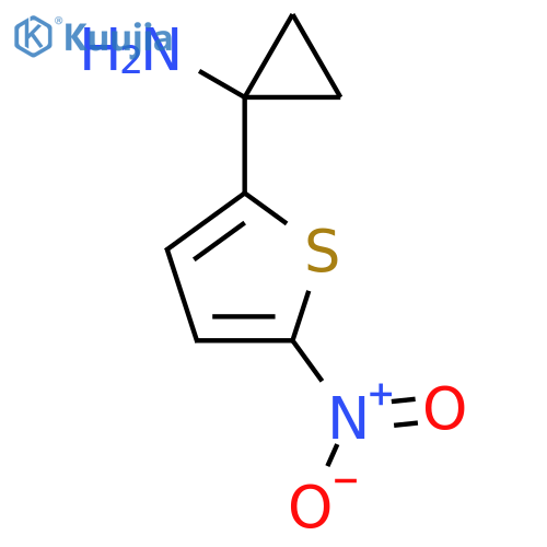 1-(5-Nitrothiophen-2-yl)cyclopropan-1-amine structure