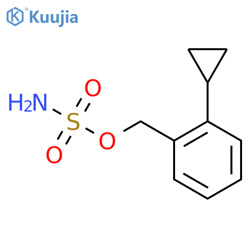(2-cyclopropylphenyl)methyl sulfamate structure