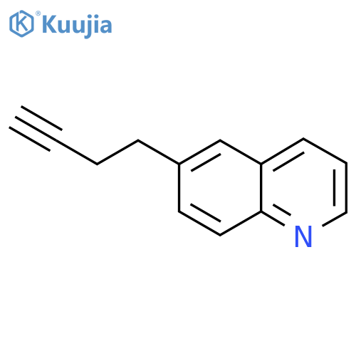 6-(but-3-yn-1-yl)quinoline structure