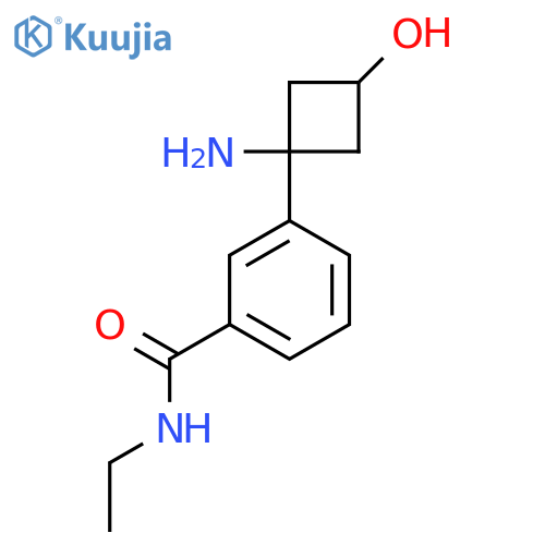 3-(1-amino-3-hydroxycyclobutyl)-N-ethylbenzamide structure