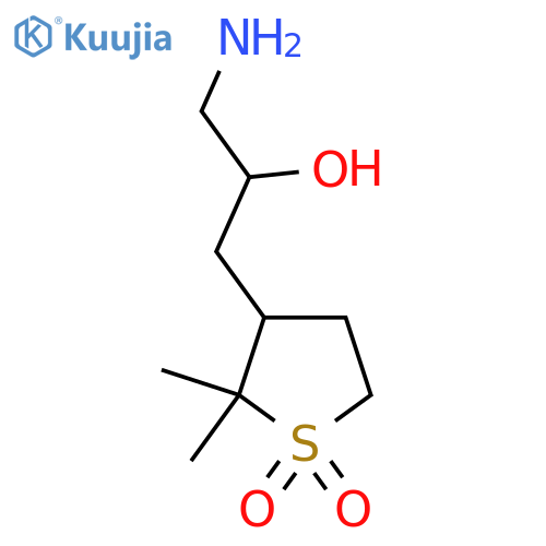 3-(3-amino-2-hydroxypropyl)-2,2-dimethyl-1lambda6-thiolane-1,1-dione structure