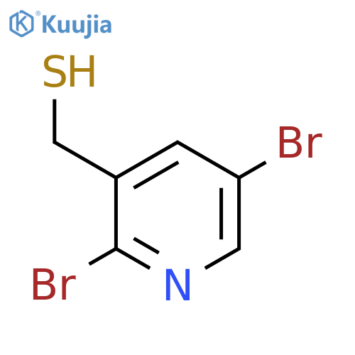 (2,5-dibromopyridin-3-yl)methanethiol structure
