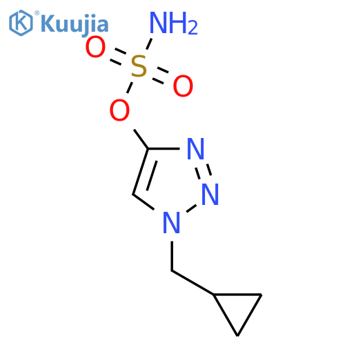 1-(cyclopropylmethyl)-1H-1,2,3-triazol-4-yl sulfamate structure