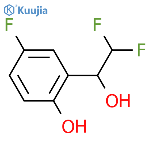 2-(2,2-difluoro-1-hydroxyethyl)-4-fluorophenol structure