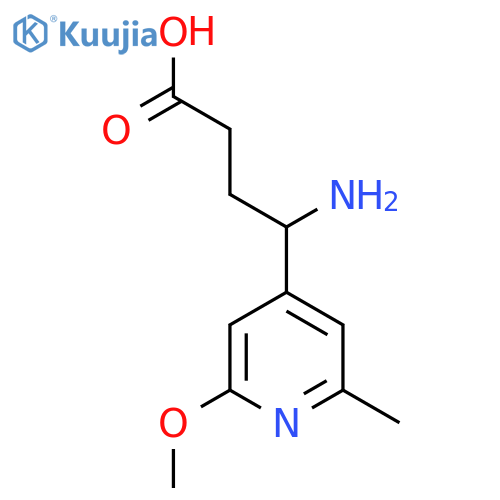 4-amino-4-(2-methoxy-6-methylpyridin-4-yl)butanoic acid structure