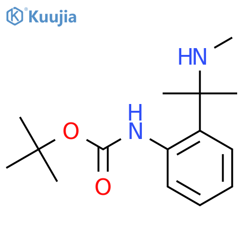 tert-butyl N-{2-2-(methylamino)propan-2-ylphenyl}carbamate structure