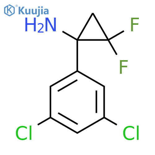 1-(3,5-dichlorophenyl)-2,2-difluorocyclopropan-1-amine structure