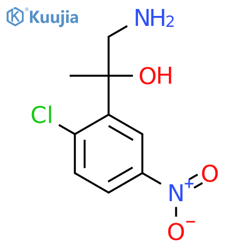 1-amino-2-(2-chloro-5-nitrophenyl)propan-2-ol structure