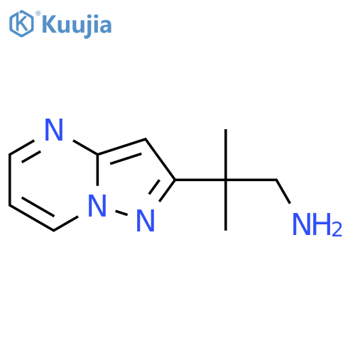 2-methyl-2-{pyrazolo1,5-apyrimidin-2-yl}propan-1-amine structure
