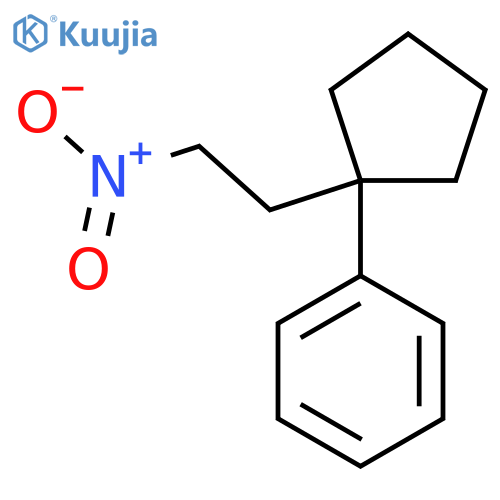 1-(2-nitroethyl)cyclopentylbenzene structure