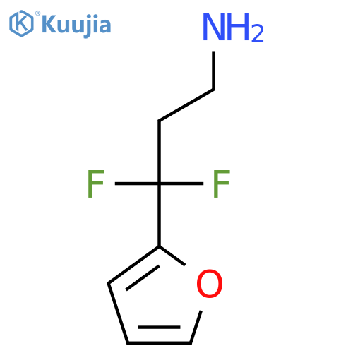 3,3-difluoro-3-(furan-2-yl)propan-1-amine structure
