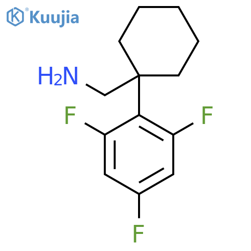 1-(2,4,6-trifluorophenyl)cyclohexylmethanamine structure