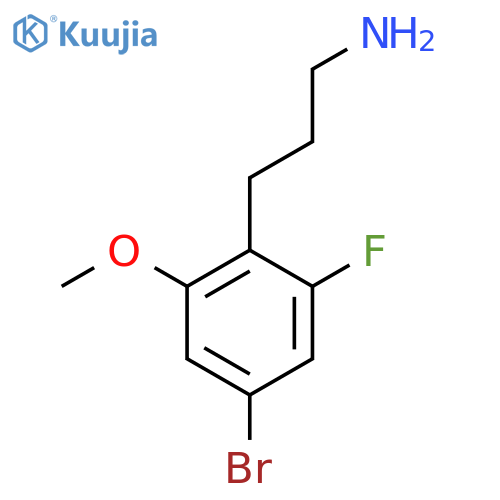 3-(4-bromo-2-fluoro-6-methoxyphenyl)propan-1-amine structure