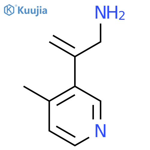2-(4-methylpyridin-3-yl)prop-2-en-1-amine structure