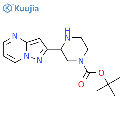 tert-butyl 3-{pyrazolo1,5-apyrimidin-2-yl}piperazine-1-carboxylate structure
