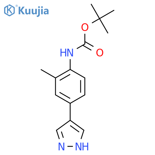 tert-butyl N-2-methyl-4-(1H-pyrazol-4-yl)phenylcarbamate structure
