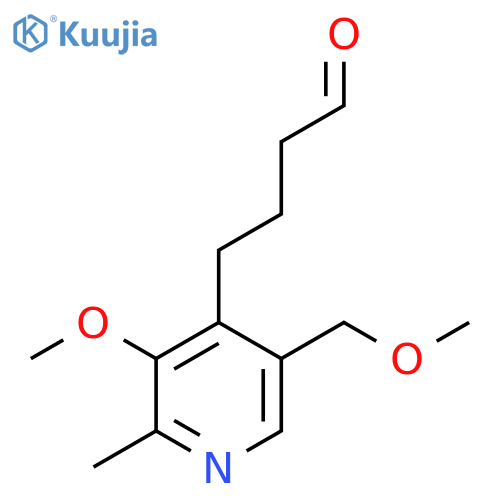 4-3-methoxy-5-(methoxymethyl)-2-methylpyridin-4-ylbutanal structure