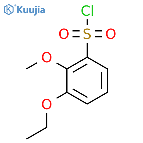 3-ethoxy-2-methoxybenzene-1-sulfonyl chloride structure