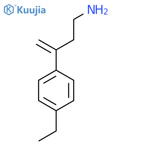 3-(4-ethylphenyl)but-3-en-1-amine structure