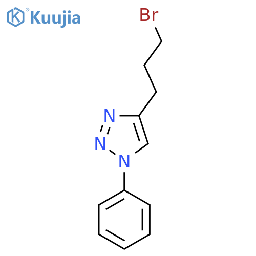 4-(3-bromopropyl)-1-phenyl-1H-1,2,3-triazole structure