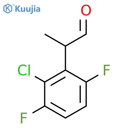 2-(2-chloro-3,6-difluorophenyl)propanal structure
