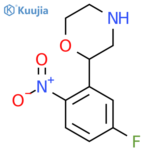 2-(5-fluoro-2-nitrophenyl)morpholine structure
